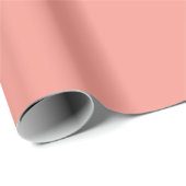 Papier Cadeau Couleur Rose Flamant Pastel (Coin rond)