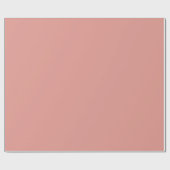 Papier Cadeau Couleur rose flamant simple pastel (Plat)