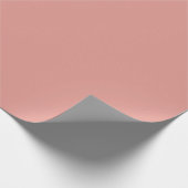 Papier Cadeau Couleur rose flamant simple pastel (Coin)