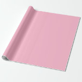 Papier Cadeau Couleur rose pâle pour bébé (Déroulé)