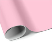 Papier Cadeau Couleur rose pâle pour bébé (Coin rond)