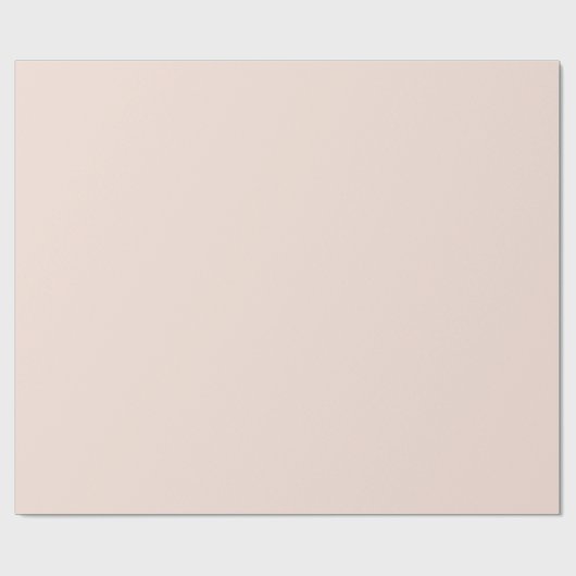 Papier Cadeau Couleur rose pastel Blush F8E3DA (Plat)