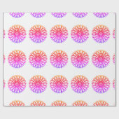 PAPIER CADEAU COULEUR ROSE ROSE MODERNE (Plat)