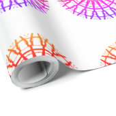 PAPIER CADEAU COULEUR ROSE ROSE MODERNE (Coin rond)