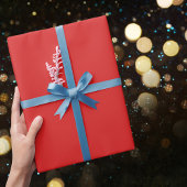 Papier Cadeau Couleur rouge solide maximale