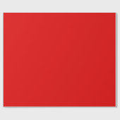 Papier Cadeau Couleur rouge uni Noël (Plat)