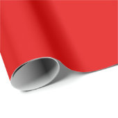 Papier Cadeau Couleur rouge uni Noël (Coin rond)