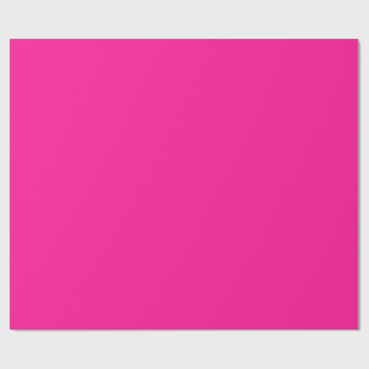 Papier Cadeau Couleur simple rose fluorescente (Plat)
