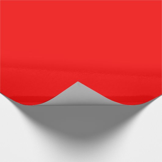 Papier Cadeau Couleur simple rouge uni (Coin)