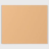 Papier Cadeau Couleur solide Apricot Lumineuse (Plat)