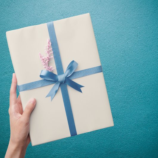 Papier Cadeau Couleur solide au chocolat blanc