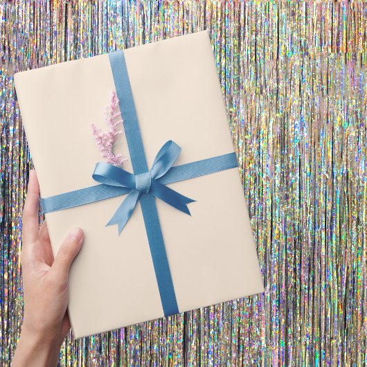 Papier Cadeau Couleur solide blanc antique