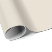Papier Cadeau Couleur solide blanche | Classique | Élégant (Coin rond)