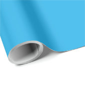 Papier Cadeau Couleur solide bleu ciel clair (Coin rond)