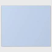 Papier Cadeau Couleur solide bleu clair bébé (Plat)