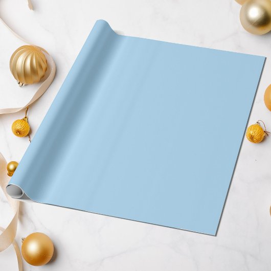 Papier Cadeau Couleur solide bleu clair doux #abdaf7