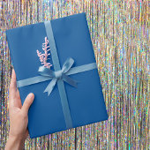 Papier Cadeau Couleur solide bleu électrique moyen