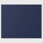 Papier Cadeau Couleur solide bleu marine de minuit (Plat)