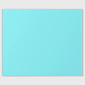 Papier Cadeau Couleur solide bleu néon électrique | Classique | (Plat)