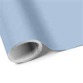 Papier Cadeau Couleur solide bleu poudré clair (Coin rond)