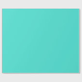 Papier Cadeau Couleur solide bleu-vert turquoise (Plat)
