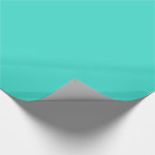 Papier Cadeau Couleur solide bleu-vert turquoise (Coin)