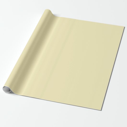 Papier Cadeau Couleur solide blonde (Déroulé)
