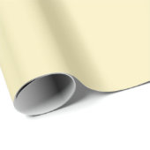Papier Cadeau Couleur solide blonde (Coin rond)