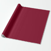 Papier Cadeau Couleur solide bordeaux (Déroulé)