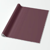 Papier Cadeau Couleur solide bordeaux (Déroulé)