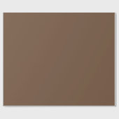 Papier Cadeau Couleur solide Brown café (Plat)