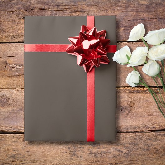 Papier Cadeau Couleur solide Brown | Classique | Élégant