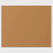 Papier Cadeau Couleur solide Brown cuivre | Classique | Élégant (Plat)