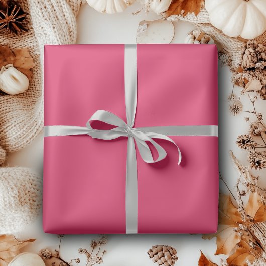 Papier Cadeau Couleur solide cerise | Classique | Élégant | tend