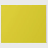 Papier Cadeau Couleur solide Citrine (Plat)