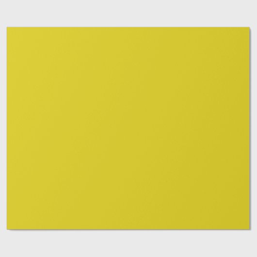 Papier Cadeau Couleur solide Citrine (Plat)