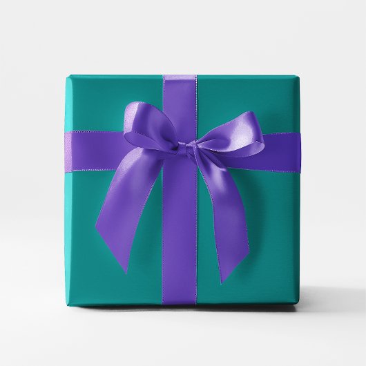 Papier Cadeau Couleur solide classique Turquoise