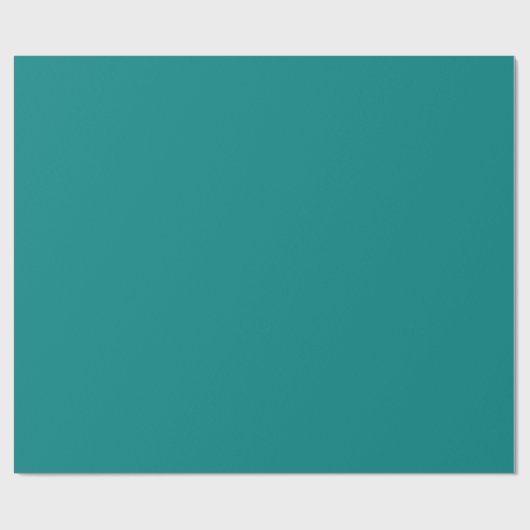 Papier Cadeau Couleur solide classique Turquoise (Plat)