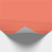 Papier Cadeau Couleur solide : Corail (Coin)