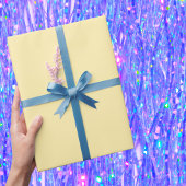 Papier Cadeau Couleur solide crème au beurre