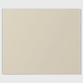 Papier Cadeau Couleur solide crème beige (Plat)