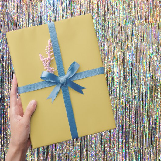 Papier Cadeau Couleur solide crème or