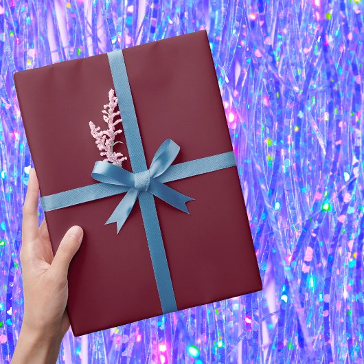 Papier Cadeau Couleur solide de la grenade