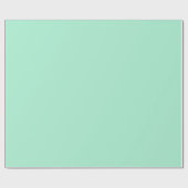 Papier Cadeau Couleur solide de la menthe magique (Plat)