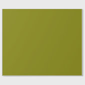 Papier Cadeau Couleur solide d'olive (Plat)