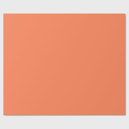 Papier Cadeau Couleur solide du corail (Plat)