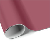 Papier Cadeau Couleur solide du vin (Coin rond)