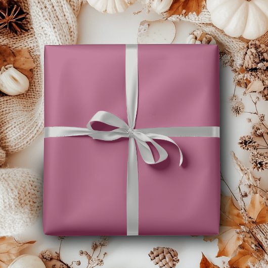 Papier Cadeau Couleur solide du vin de rubis | Classique | Éléga