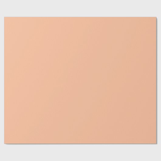 Papier Cadeau Couleur solide Fuzz Peach (Plat)