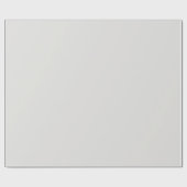 Papier Cadeau Couleur solide gris platine | Classique | Élégant (Plat)